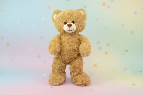 Brown Teddy Bear Pastel Background