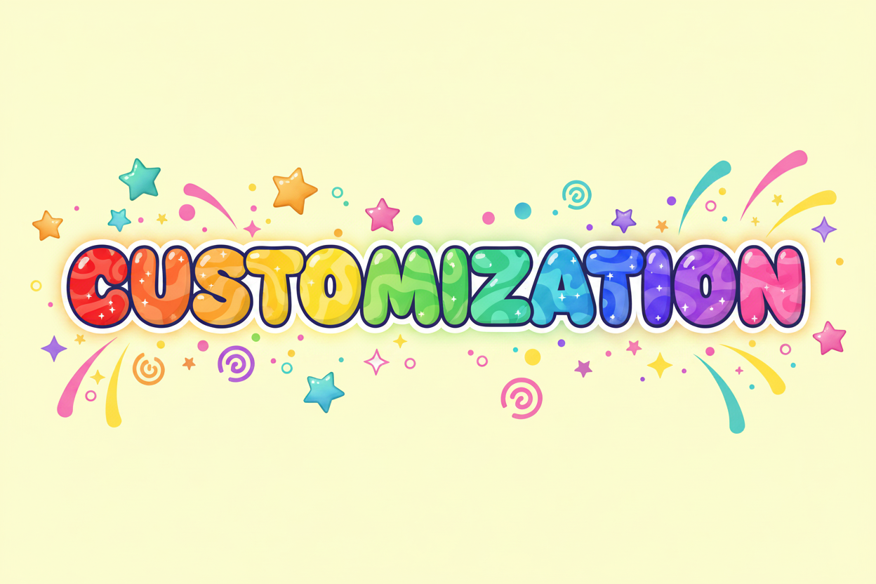 Customization Sign Pastel Yellow Background