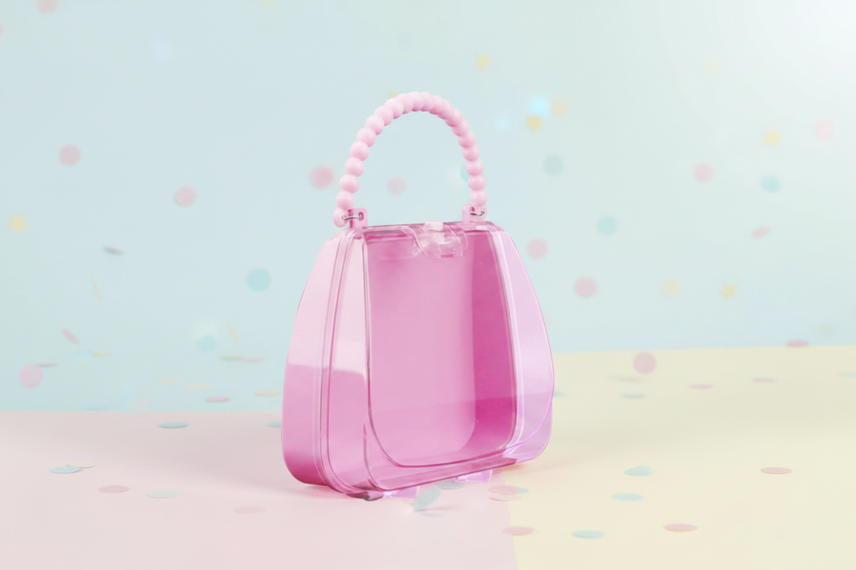 Pink Purse Keepsake Pastel Background